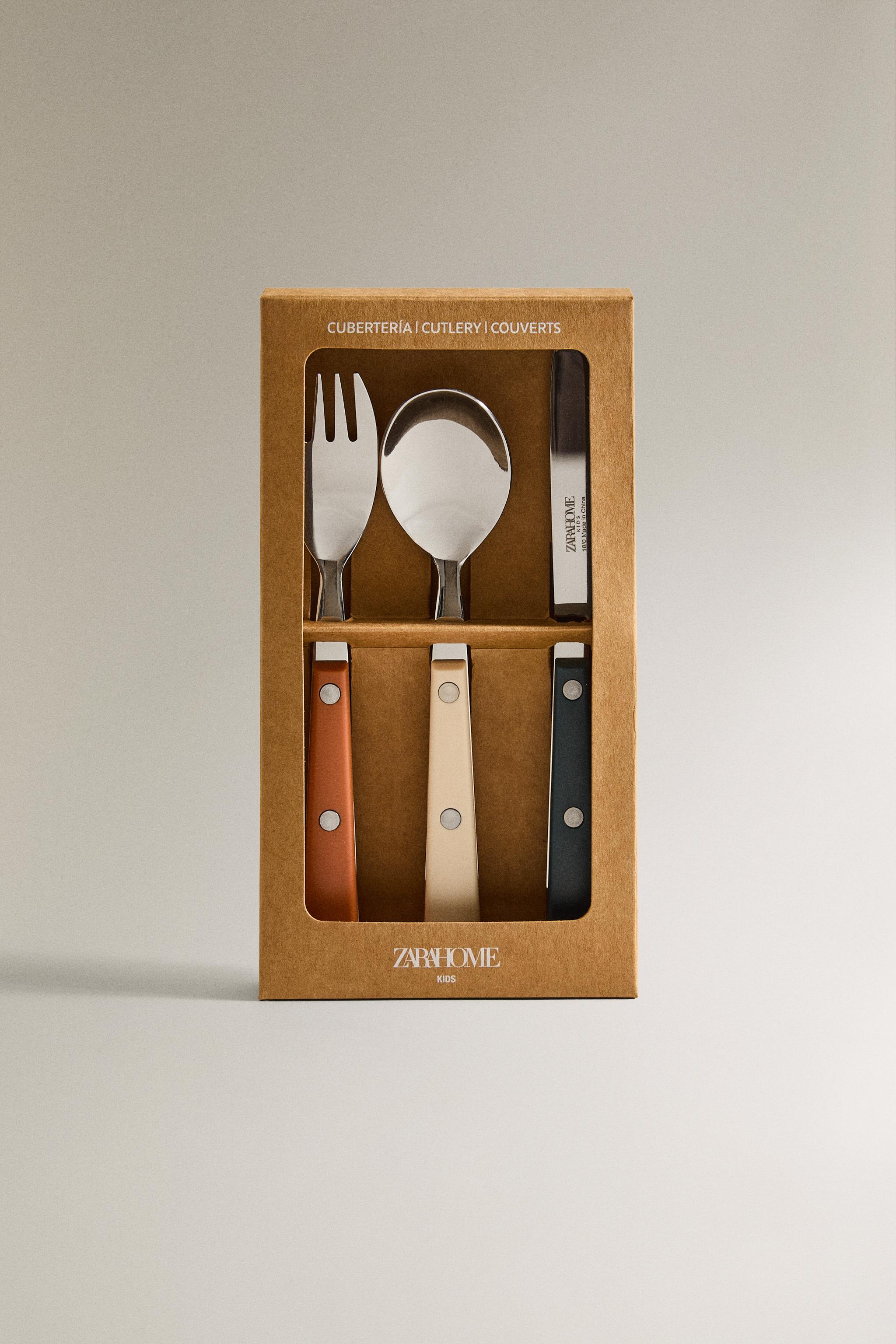 KIDS WARM-TONE FLATWARE SET (SET OF 3)